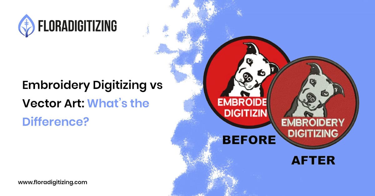 Best file formats for embroidery digitizing including AI, EPS, SVG, PDF, DST, and PES files.